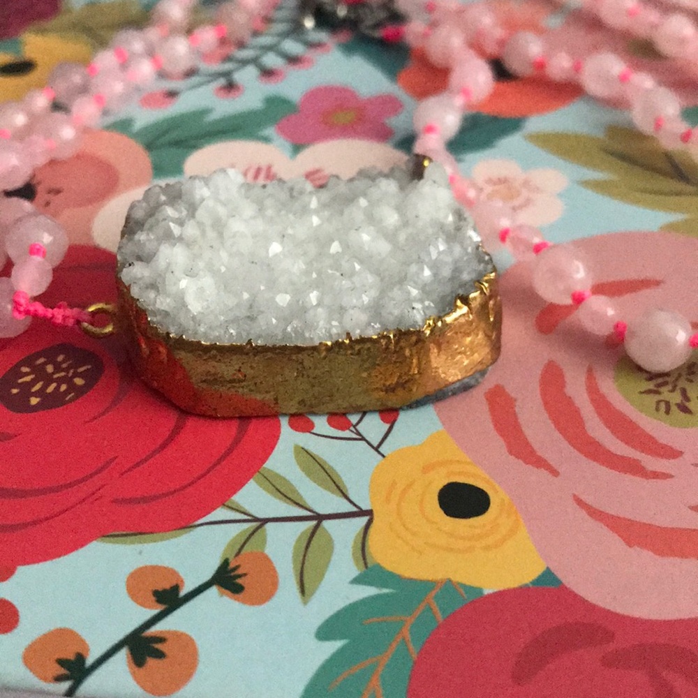 Druzy necklace